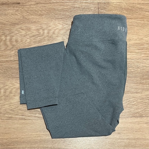 Nobull Women's Mid-Rise Plush Heather Tight 25" - Balsam Heather leggings / S - Picture 2 of 5